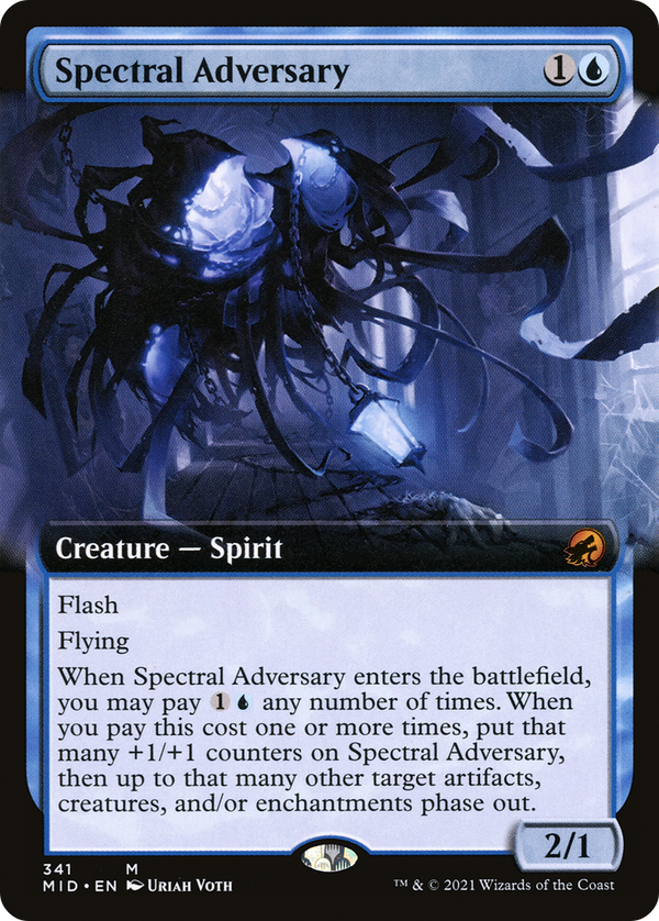 Spectral Adversary (Extended Art) (MID-341) - Innistrad: Midnight Hunt: (Extended Art) Foil