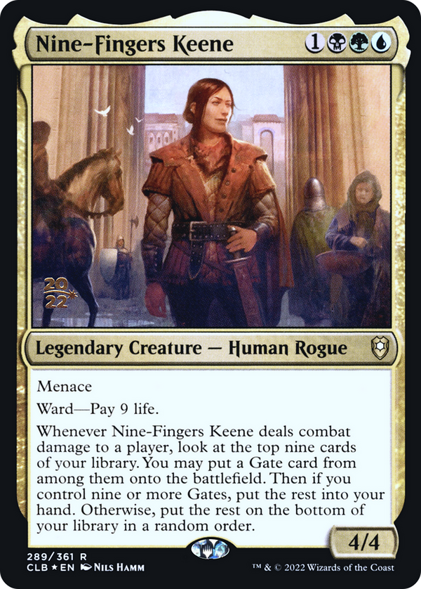 Nine-Fingers Keene (PRE-289) - Battle for Baldur's Gate Promos Foil