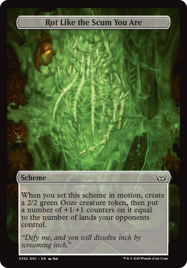 Rot Like the Scum You Are (Full Art) (A:DSC-355) - Duskmourn: House of Horror Commander