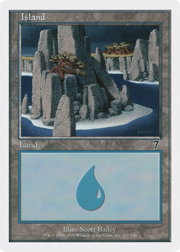 Island (7ED-332) - 7th Edition Foil