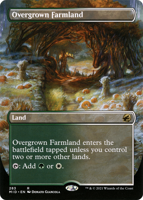 Overgrown Farmland (Borderless) (MID-283) - Innistrad: Midnight Hunt