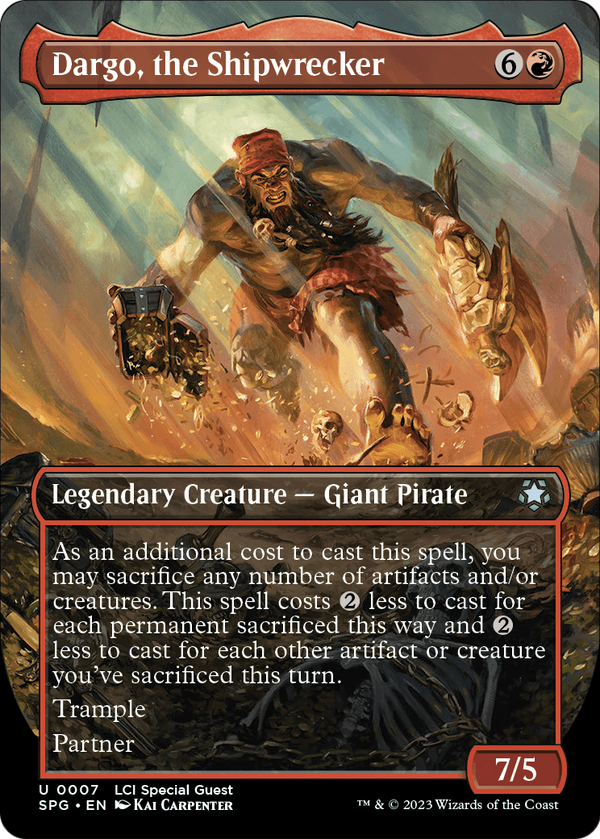 Dargo, the Shipwrecker (Borderless) (SPG-007) - Special Guests Foil