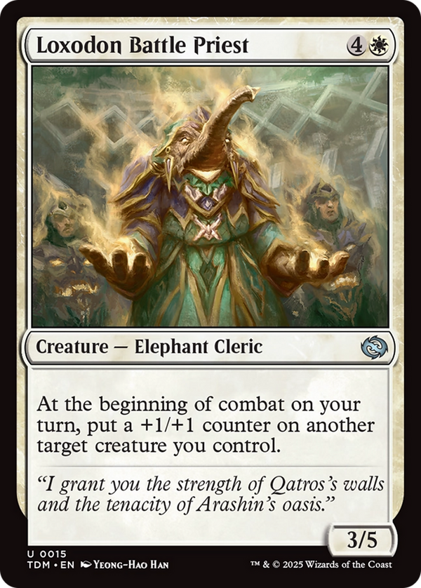 Loxodon Battle Priest (TDM-015) - Tarkir: Dragonstorm Foil