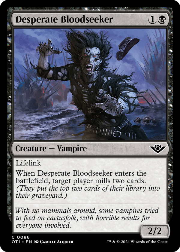 Desperate Bloodseeker (OTJ-086) - Outlaws of Thunder Junction Foil