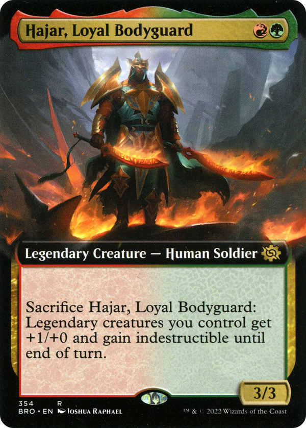 Hajar, Loyal Bodyguard (Extended Art) (BRO-354) - The Brothers' War: (Extended Art)