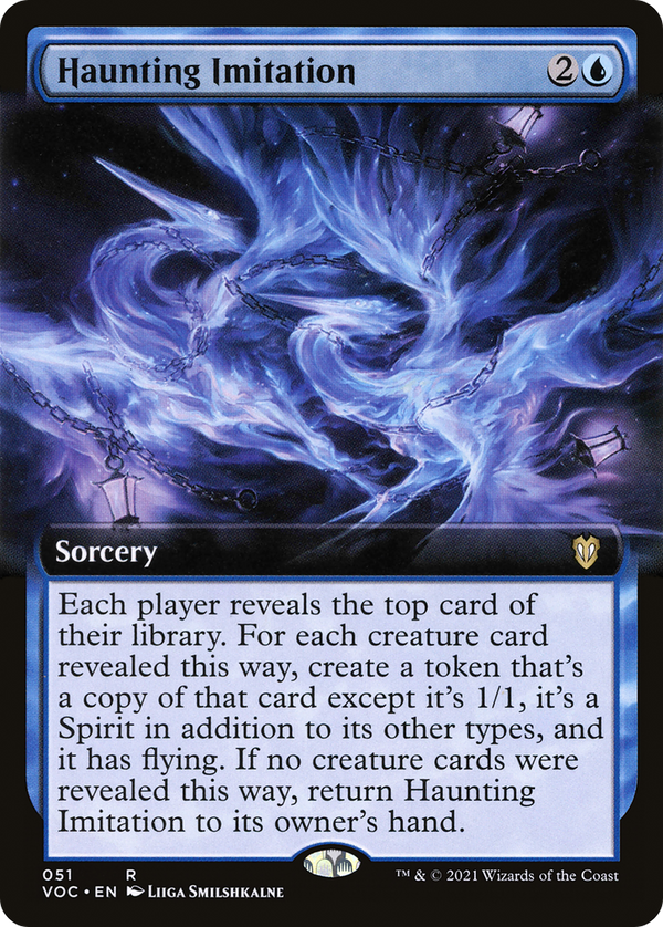 Haunting Imitation (Extended Art) (VOC-051) - Crimson Vow Commander: (Extended Art)