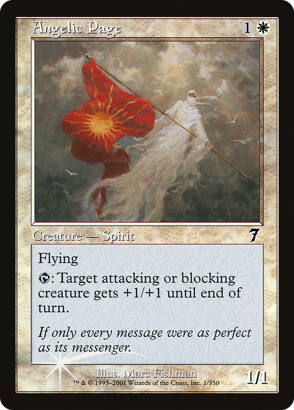 Angelic Page (7ED-01★) - 7th Edition Foil