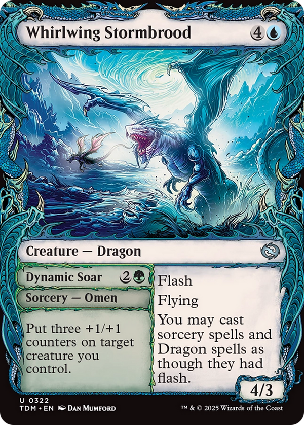 Whirlwing Stormbrood (Showcase) (TDM-322) - Tarkir: Dragonstorm: (Showcase)