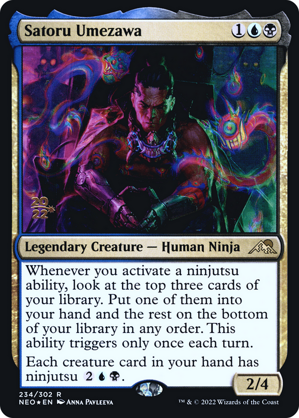 Satoru Umezawa (PRE-234) - Kamigawa: Neon Dynasty Promos Foil