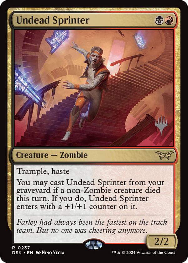Undead Sprinter (PPDSK-237) - Duskmourn: House of Horror Promos Foil