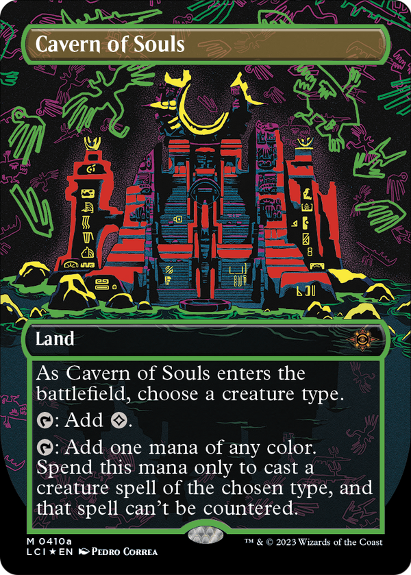 Cavern of Souls (0410a) (Borderless) (LCI-410A) - The Lost Caverns of Ixalan Foil