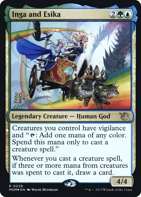 Inga and Esika (PRE-229) - March of the Machine Promos Foil