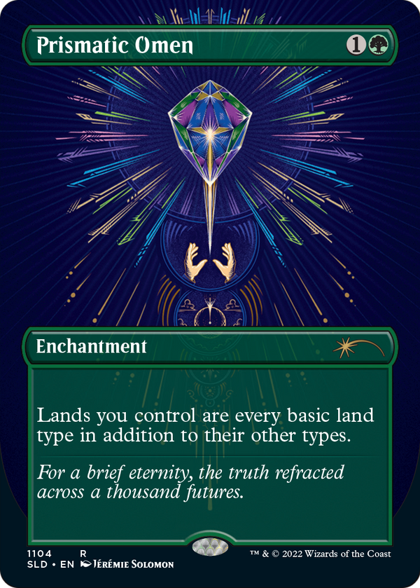 Prismatic Omen (Borderless) (SLD-1104) - Secret Lair Drop (Borderless)
