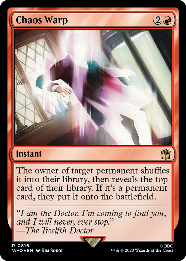 Chaos Warp (Surge Foil) (WHO-816) - Doctor Who Foil