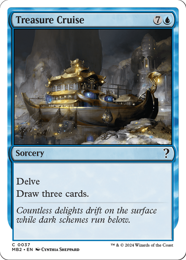 Treasure Cruise (White Border) (MB2-037) - Mystery Booster 2