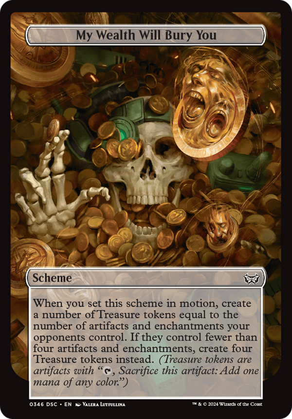 My Wealth Will Bury You (Full Art) (A:DSC-346) - Duskmourn: House of Horror Commander