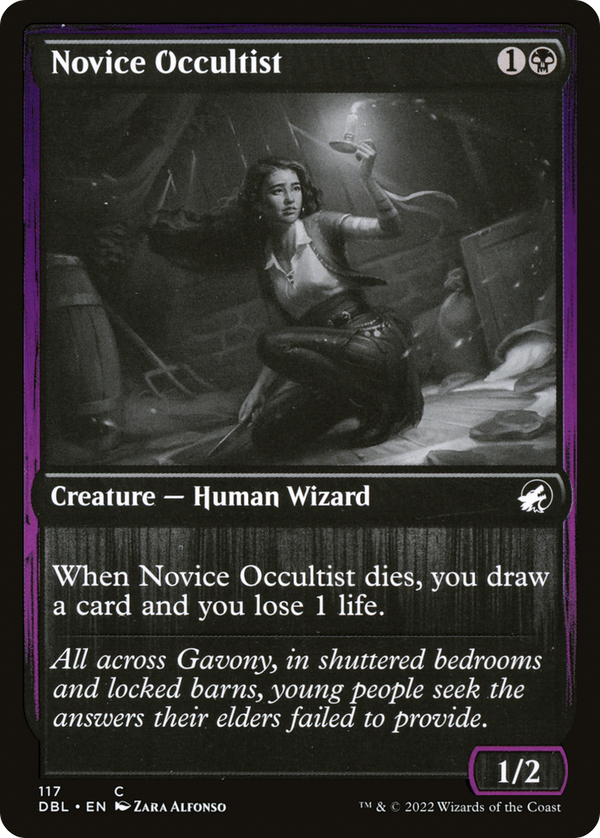 Novice Occultist (DBL-117) - Innistrad: Double Feature Foil