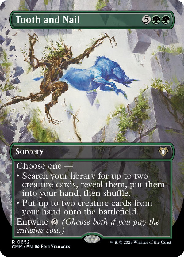 Tooth and Nail (Borderless) (CMM-652) - Commander Masters