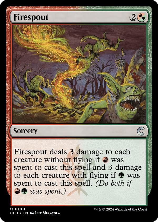 Firespout (CLU-190) - Ravnica: Clue Edition