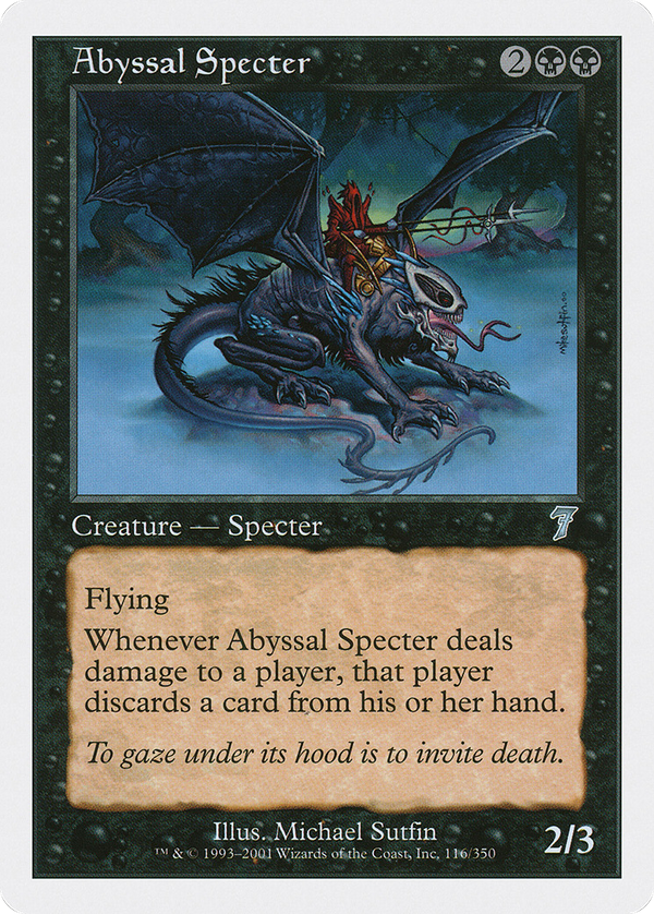 Abyssal Specter (7ED-116) - 7th Edition