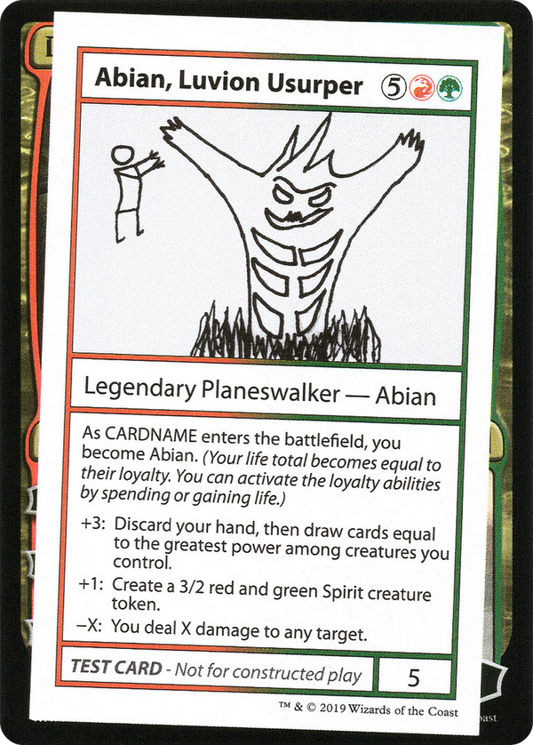 Abian, Luvion Usurper (No PW Symbol) (CMB1-) - Mystery Booster Playtest Cards 2021