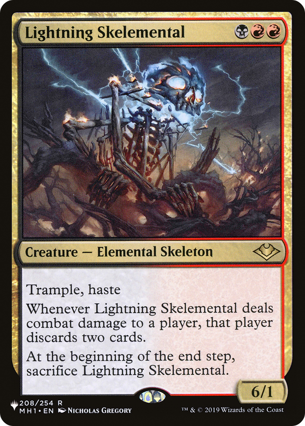 Lightning Skelemental (LIST-MH1-208) - The List