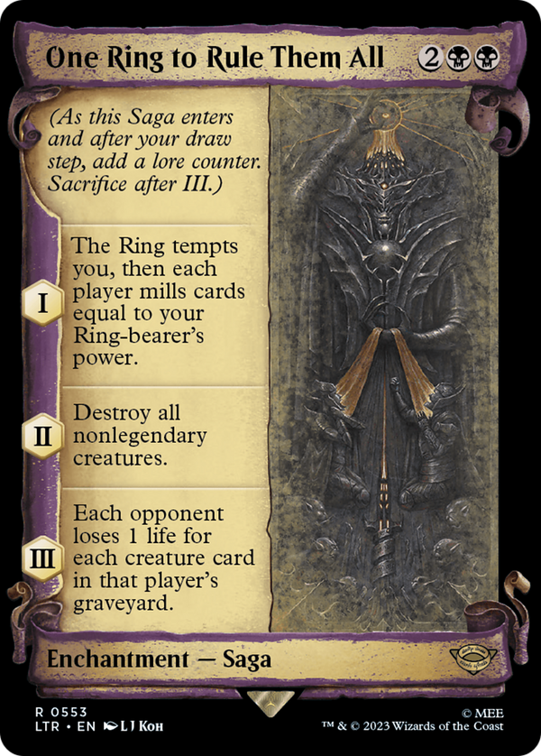 One Ring to Rule Them All (Showcase Scrolls) (LTR-553) - The Lord of the Rings: Tales of Middle-earth: (Showcase)