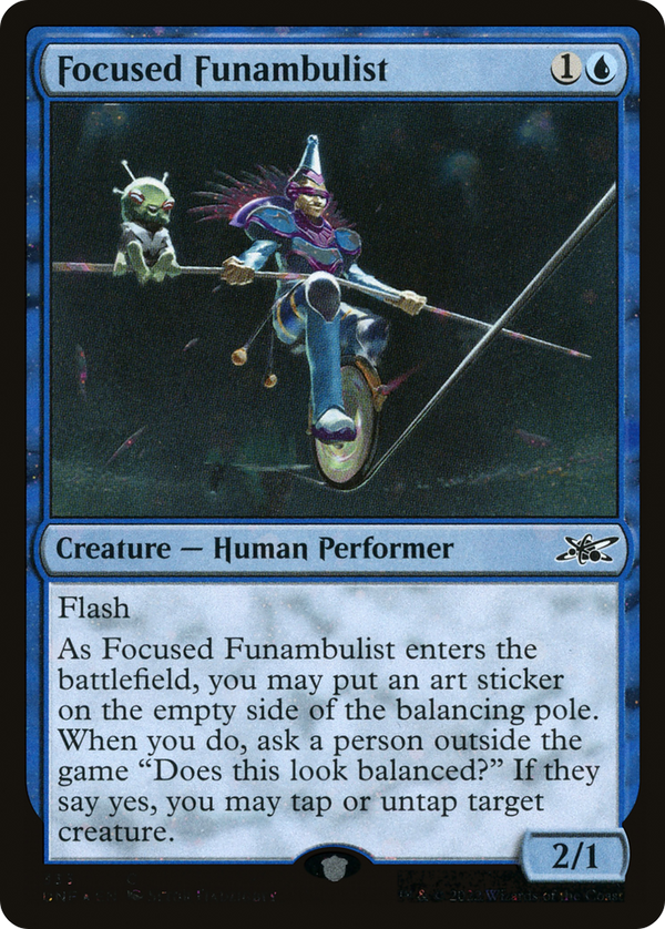 Focused Funambulist (Galaxy Foil) (UNF-333) - Unfinity Foil