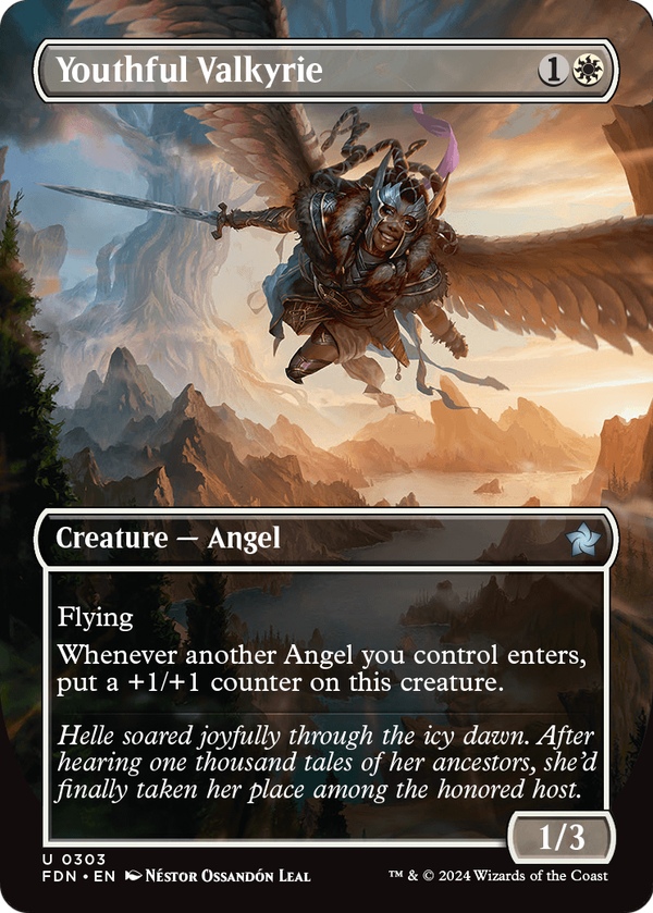 Youthful Valkyrie (Borderless) (FDN-303) - Foundations