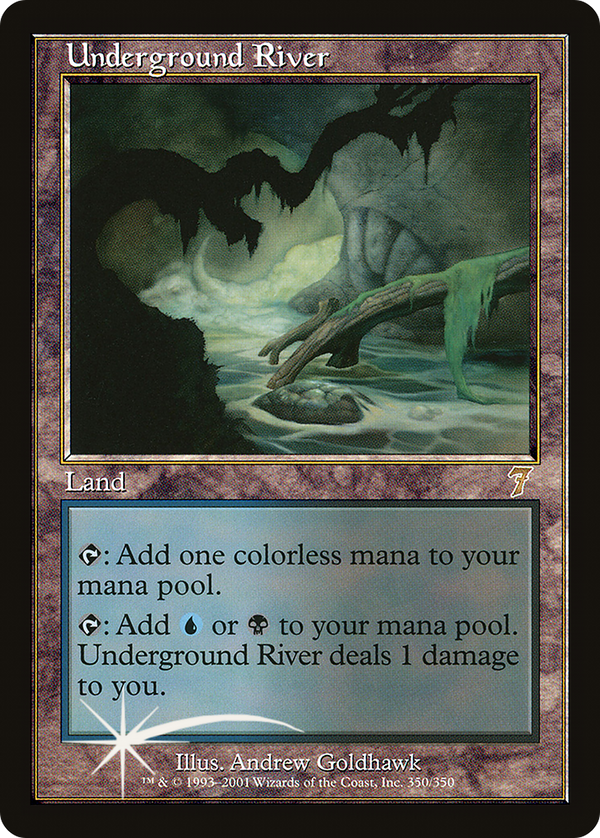 Underground River (7ED-350★) - 7th Edition Foil