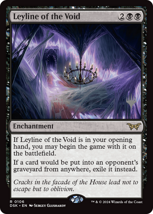 Leyline of the Void (PPDSK-106) - Duskmourn: House of Horror Promos Foil
