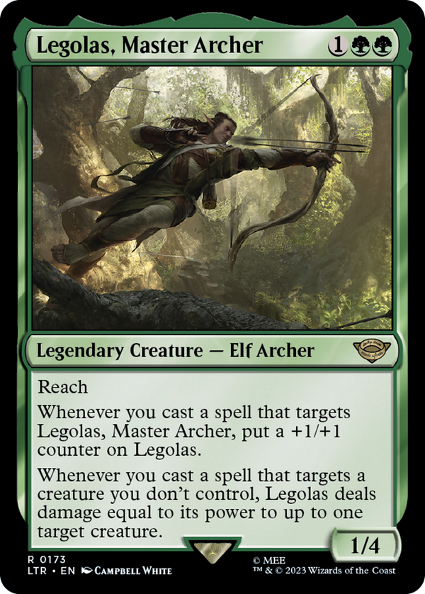 Legolas, Master Archer (LTR-173) - The Lord of the Rings: Tales of Middle-earth Foil