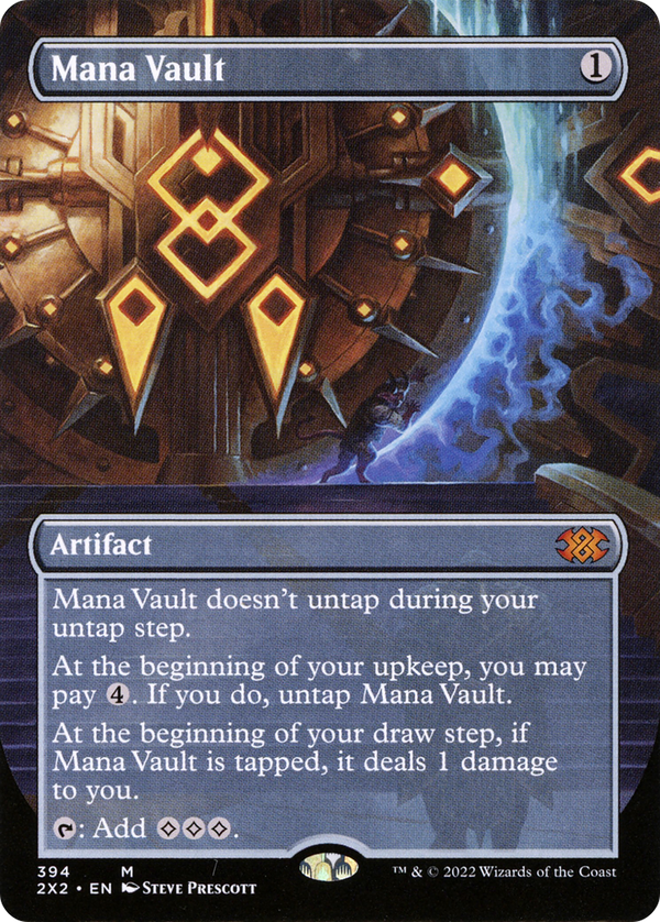 Mana Vault (Borderless) (2X2-394) - Double Masters 2022