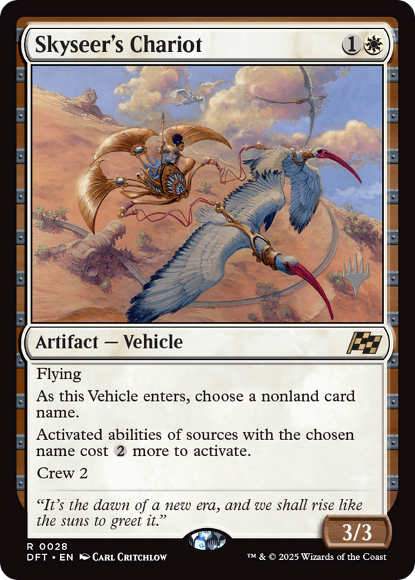 Skyseer's Chariot (PPDFT-028) - Promo Pack: Aetherdrift Foil