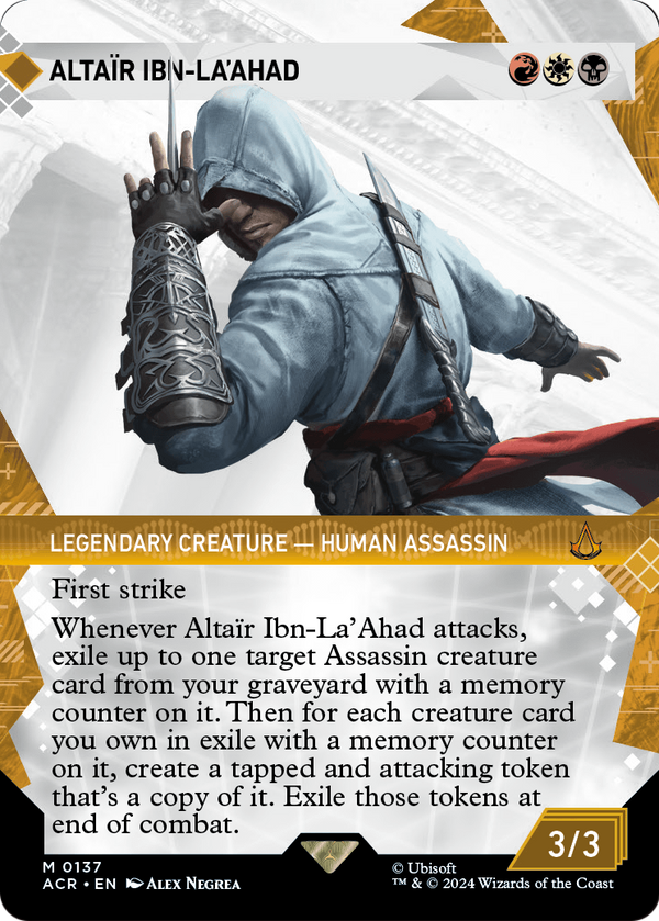 Altair Ibn-La'Ahad (Showcase) (ACR-137) - Assassin's Creed: (Showcase) (Borderless) Foil