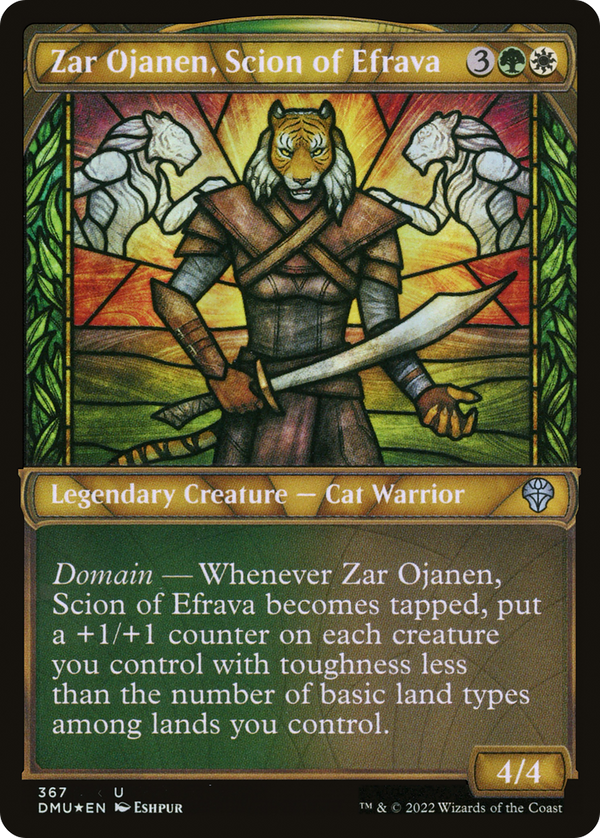 Zar Ojanen, Scion of Efrava (Textured Foil) (DMU-367) - Dominaria United: (Showcase) Foil