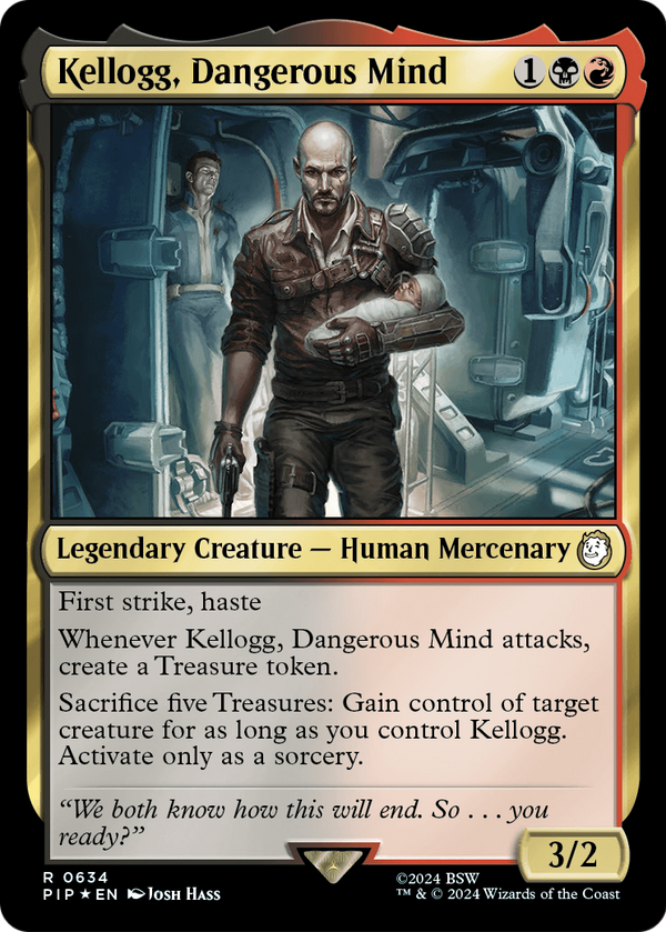 Kellogg, Dangerous Mind (Surge Foil) (PIP-634) - Fallout Foil