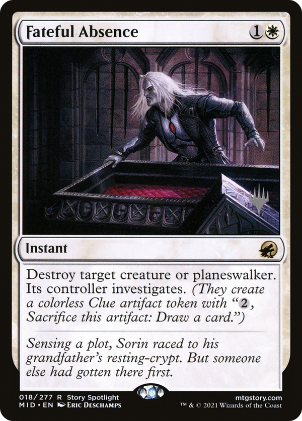 Fateful Absence (PPMID-18P) - Innistrad: Midnight Hunt Promos Foil