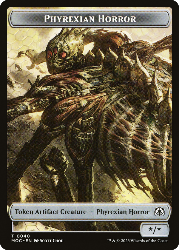 Phyrexian Horror (TMOC-040) - March of the Machine Commander Tokens