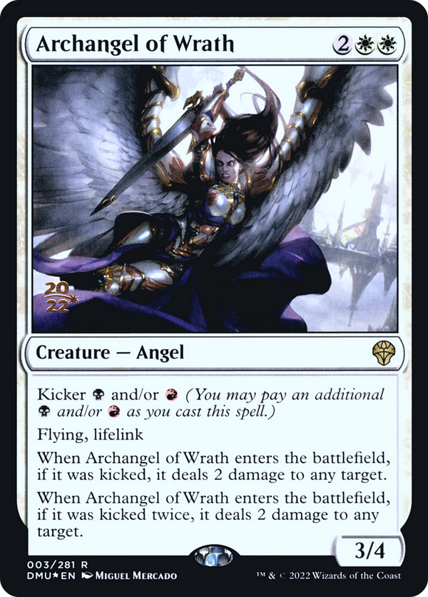 Archangel of Wrath (PRE-003) - Dominaria United Promos Foil