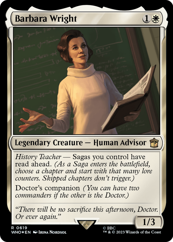 Barbara Wright (Surge Foil) (WHO-619) - Doctor Who Foil