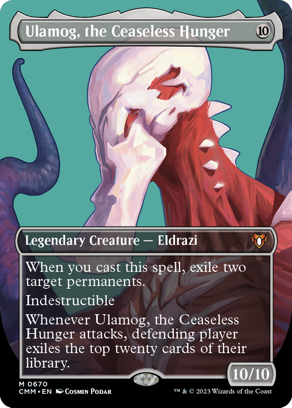 Ulamog, the Ceaseless Hunger (Borderless) (CMM-670) - Commander Masters Foil