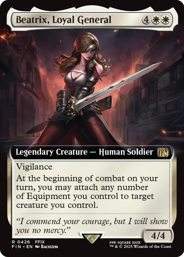 Beatrix, Loyal General (Extended Art) (FIN-426) - FINAL FANTASY: (Extended Art)