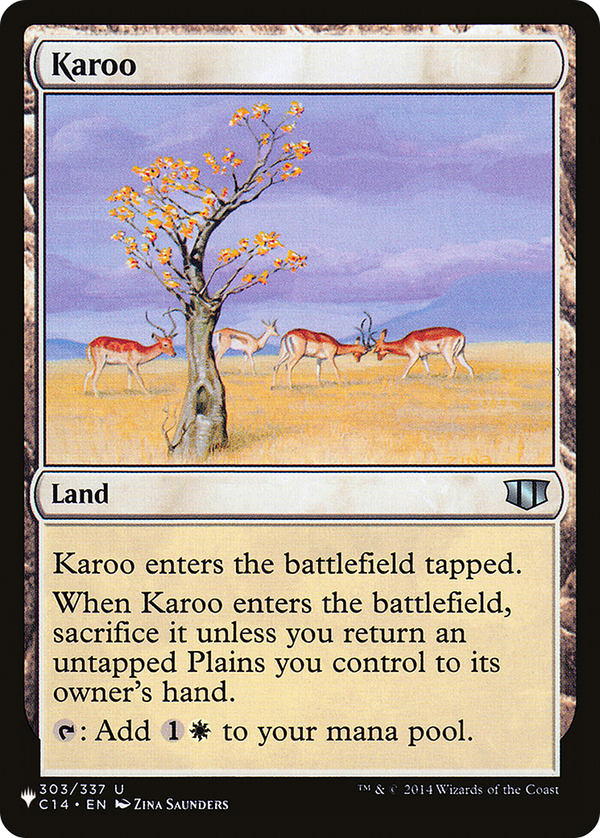 Karoo (C14) (LIST-C14-303) - The List
