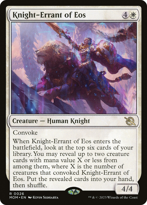 Knight-Errant of Eos (MOM-026) - March of the Machine Foil