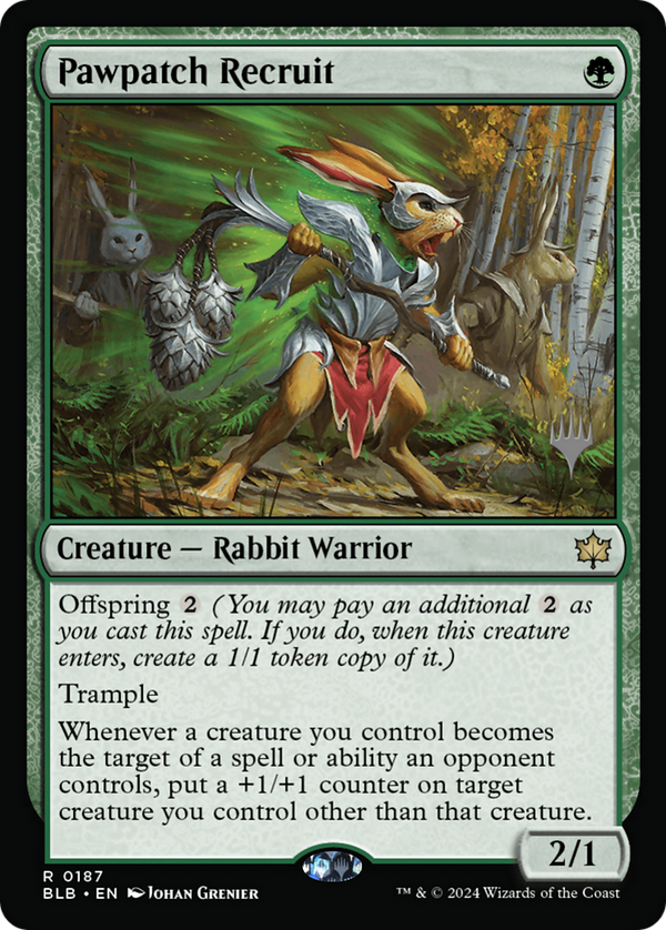 Pawpatch Recruit (PPBLB-187) - Bloomburrow Promos Foil
