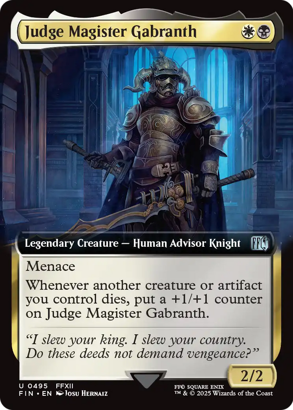 Judge Magister Gabranth (Extended Art) (FIN-495) - FINAL FANTASY: (Extended Art)