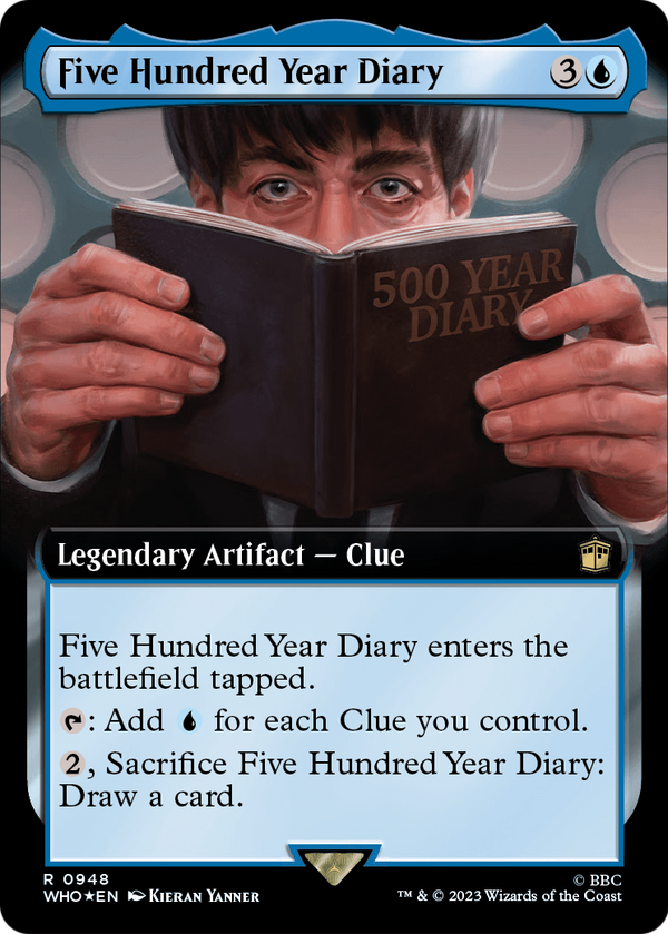 Five Hundred Year Diary (Extended Art) (Surge Foil) (WHO-948) - Doctor Who: (Extended Art) Foil