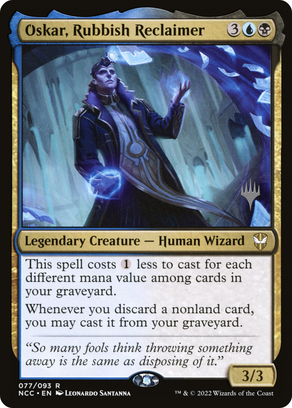 Oskar, Rubbish Reclaimer (PPSNC-077) - New Capenna Commander Promos Foil