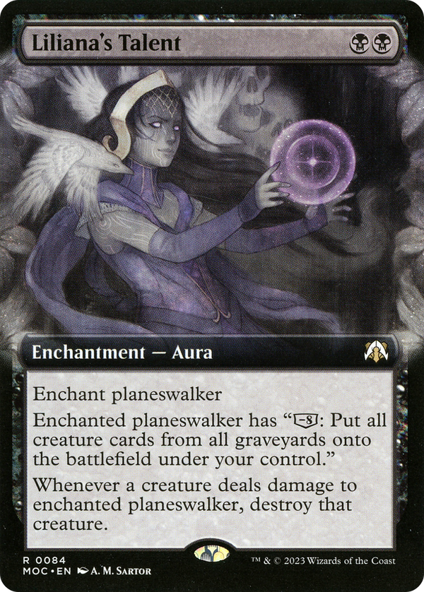 Liliana's Talent (Extended Art) (MOC-084) - March of the Machine Commander: (Extended Art) Foil